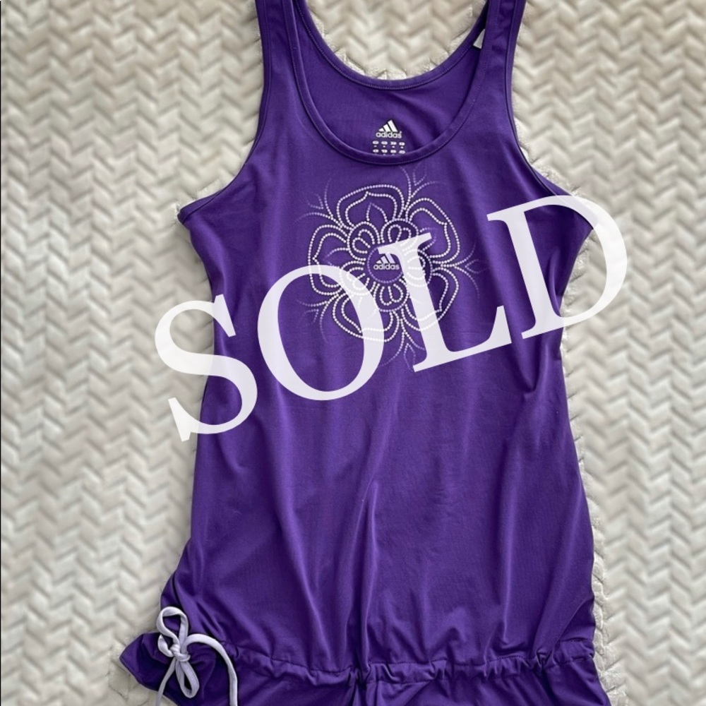 Adidas Purple Climalite Tank Top Sz MED
